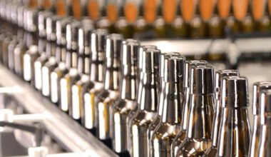 conveyor belt bottles industrial