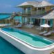 maldives and a beachfront villa