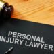 conceptual photo shows printed text personal injury lawyer