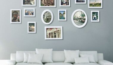 collage frames in modern decor
