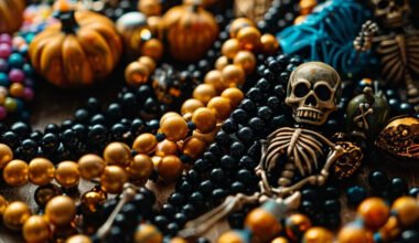 choosing the perfect beads and charms for spooky accessories