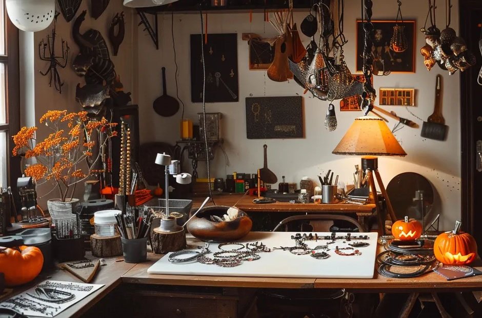 step by step guide to creating your own halloween jewelry