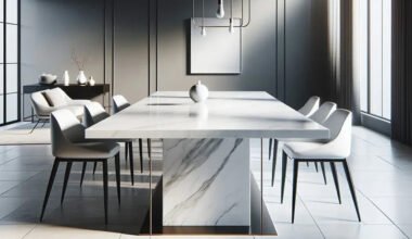 the elegance and benefits of marble dining tables