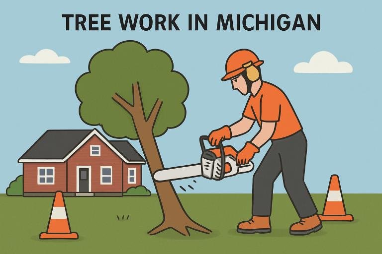 safe tree removal solutions for michigan homeowners
