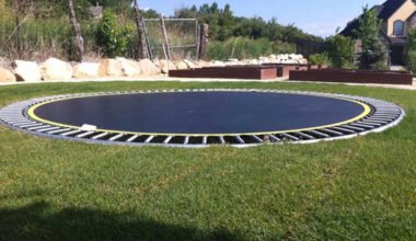 inground trampoline installation