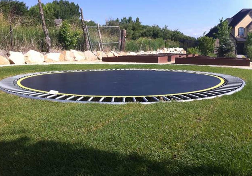 inground trampoline installation