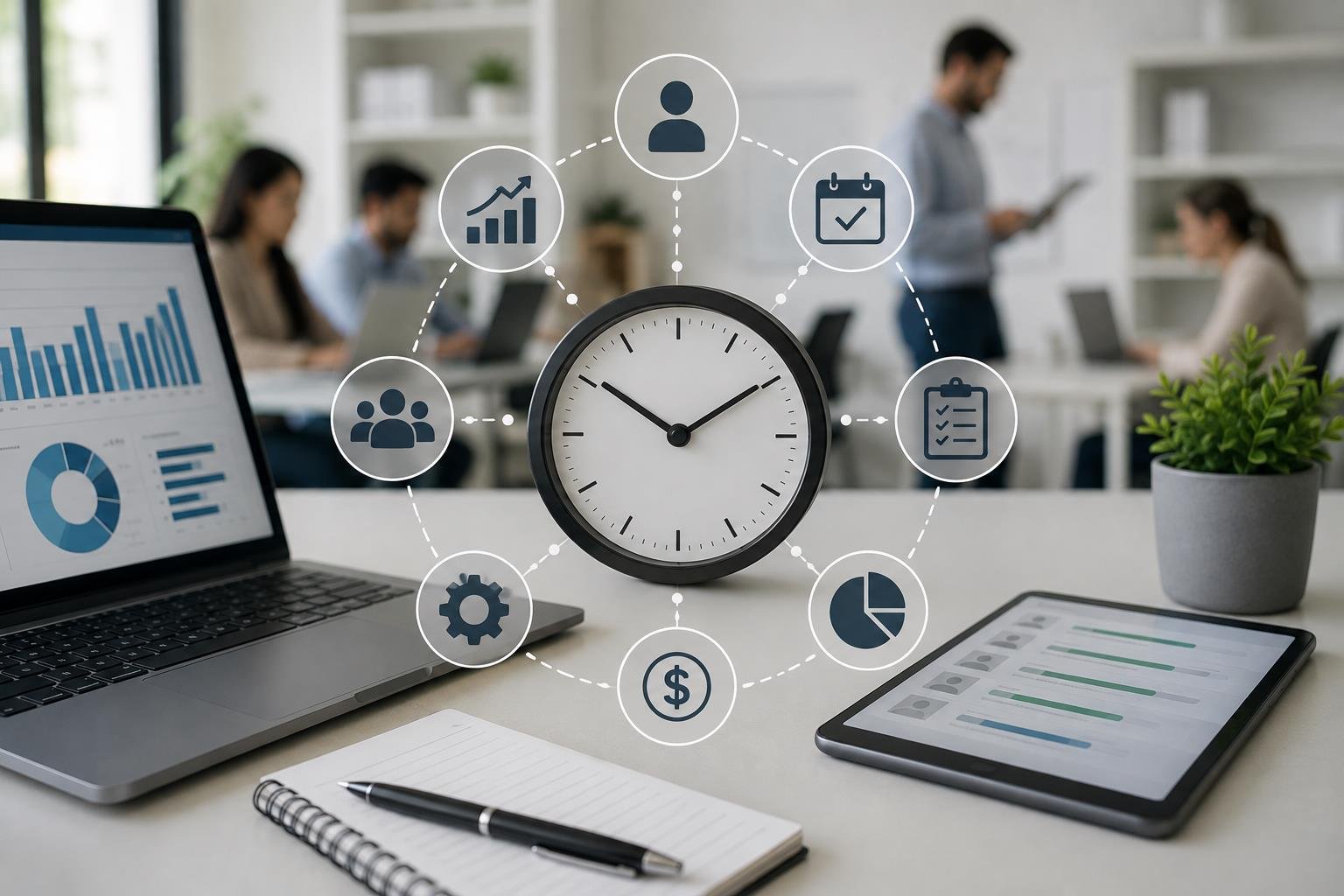 how employee time tracking supports productivity, payroll accuracy, attendance management, and project plannin
