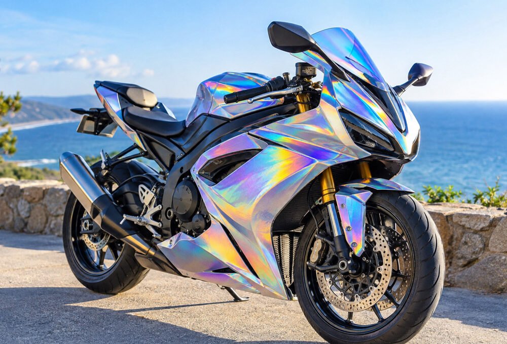 holographic motorcycle vinyl and customizing your bike