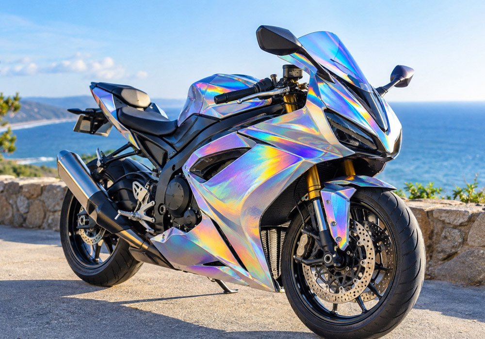holographic motorcycle vinyl and customizing your bike